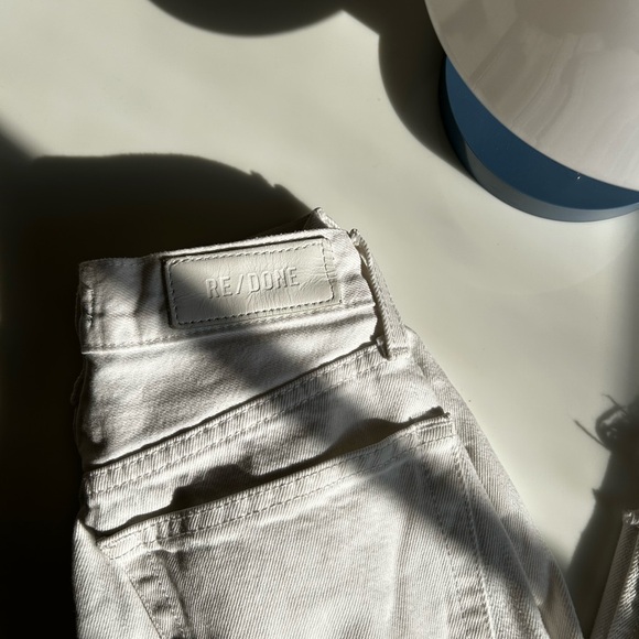 RE/DONE 70s Stove Pipe White Jeans - Picture 5 of 16